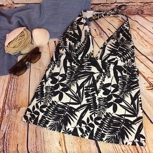 Old Navy Tankini Halter Top Floral Print Medium